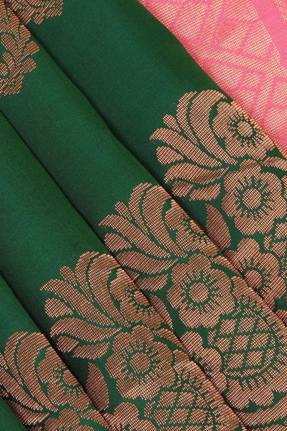 Collection of Gorgeous Green Saree in a gallery layout