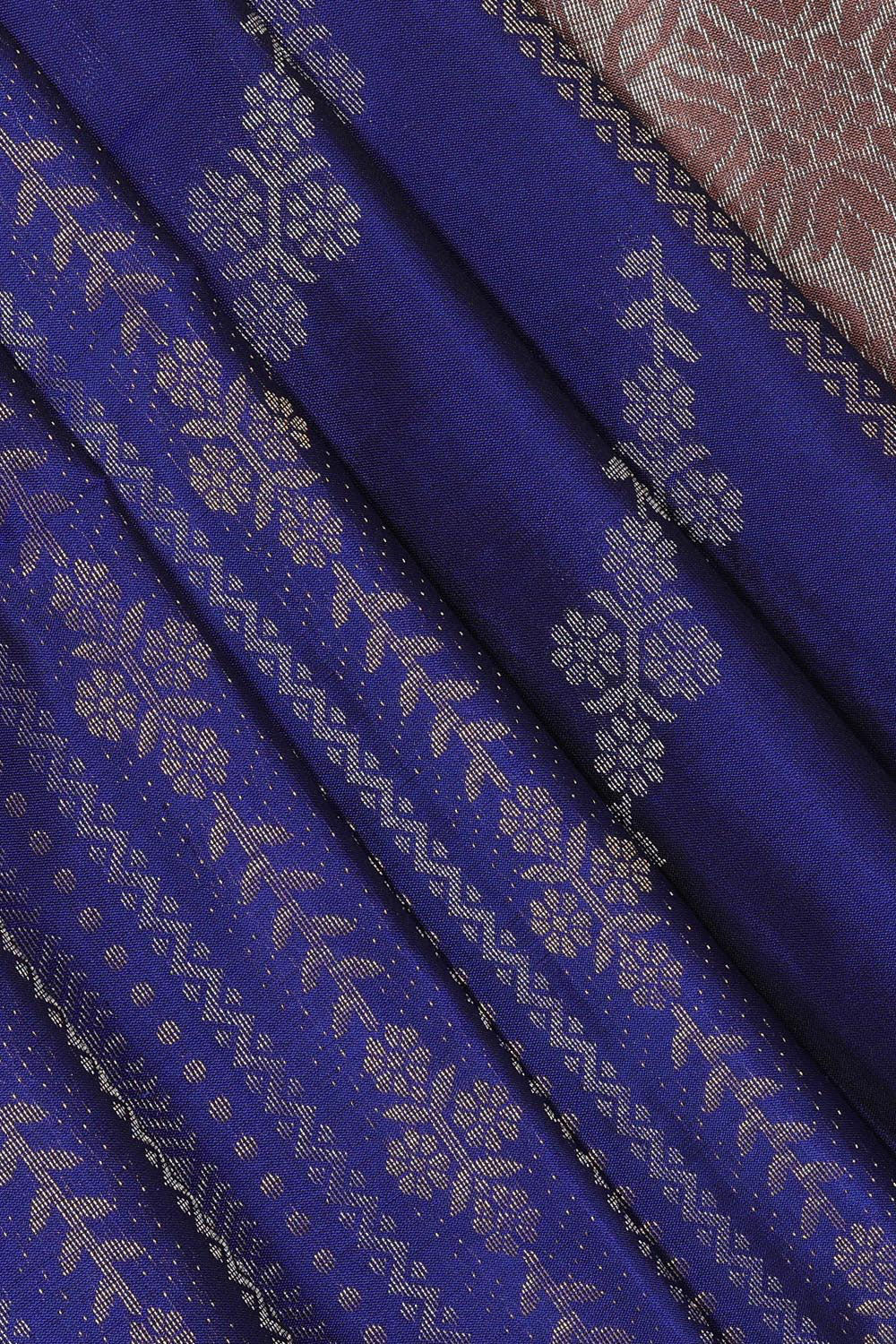 Collection of Gorgeous Indigo Blue Saree in a gallery layout