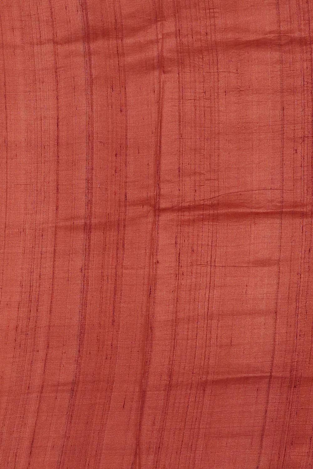 Collection of Tussar Silk Rust-Red Saree in a gallery layout