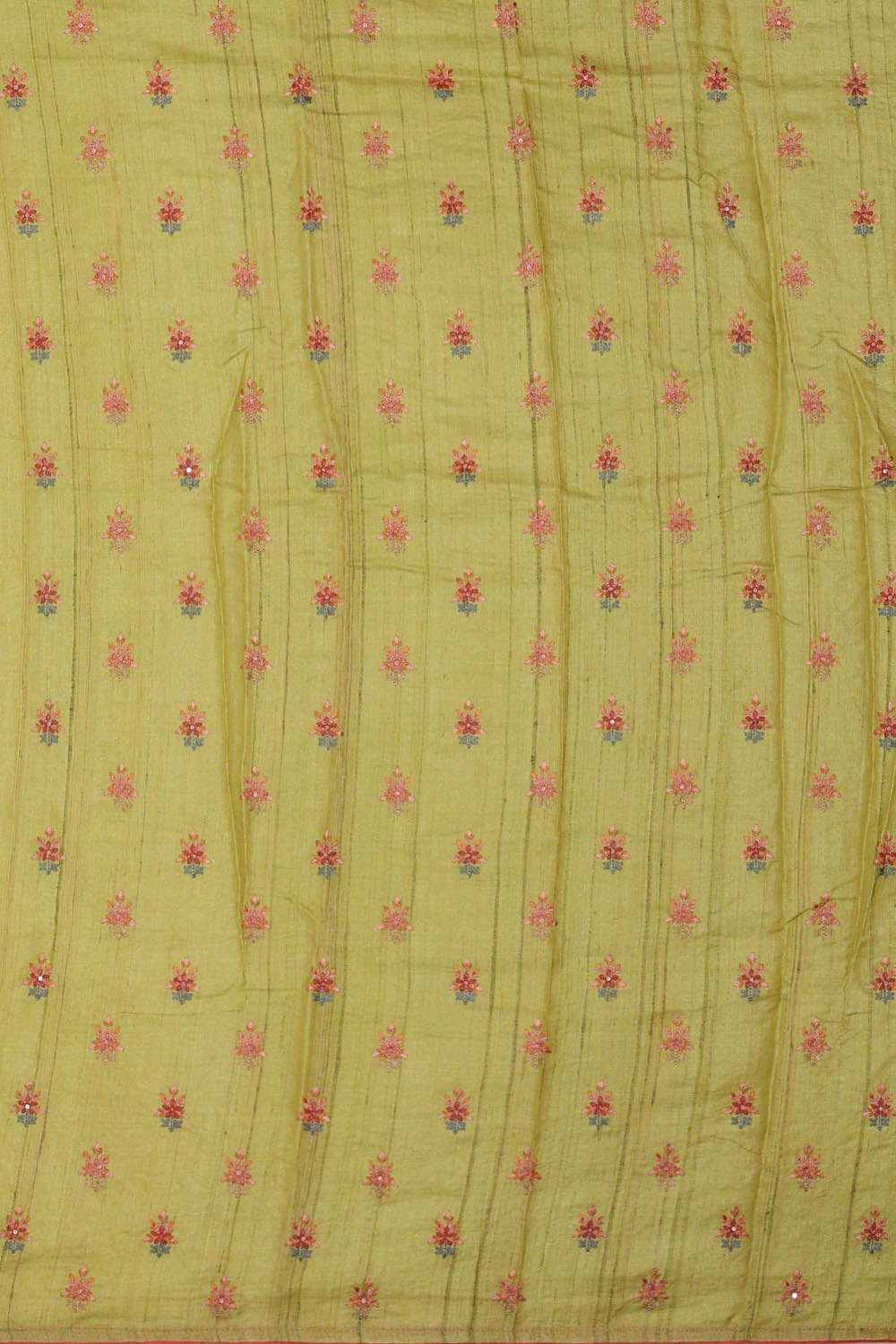 Collection of Tussar Silk Green Saree in a gallery layout