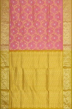 Collection of Venkatagiri-Silk Onion Pink Saree in a gallery layout