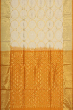 Collection of Venkatagiri-Silk Off-White Saree in a gallery layout