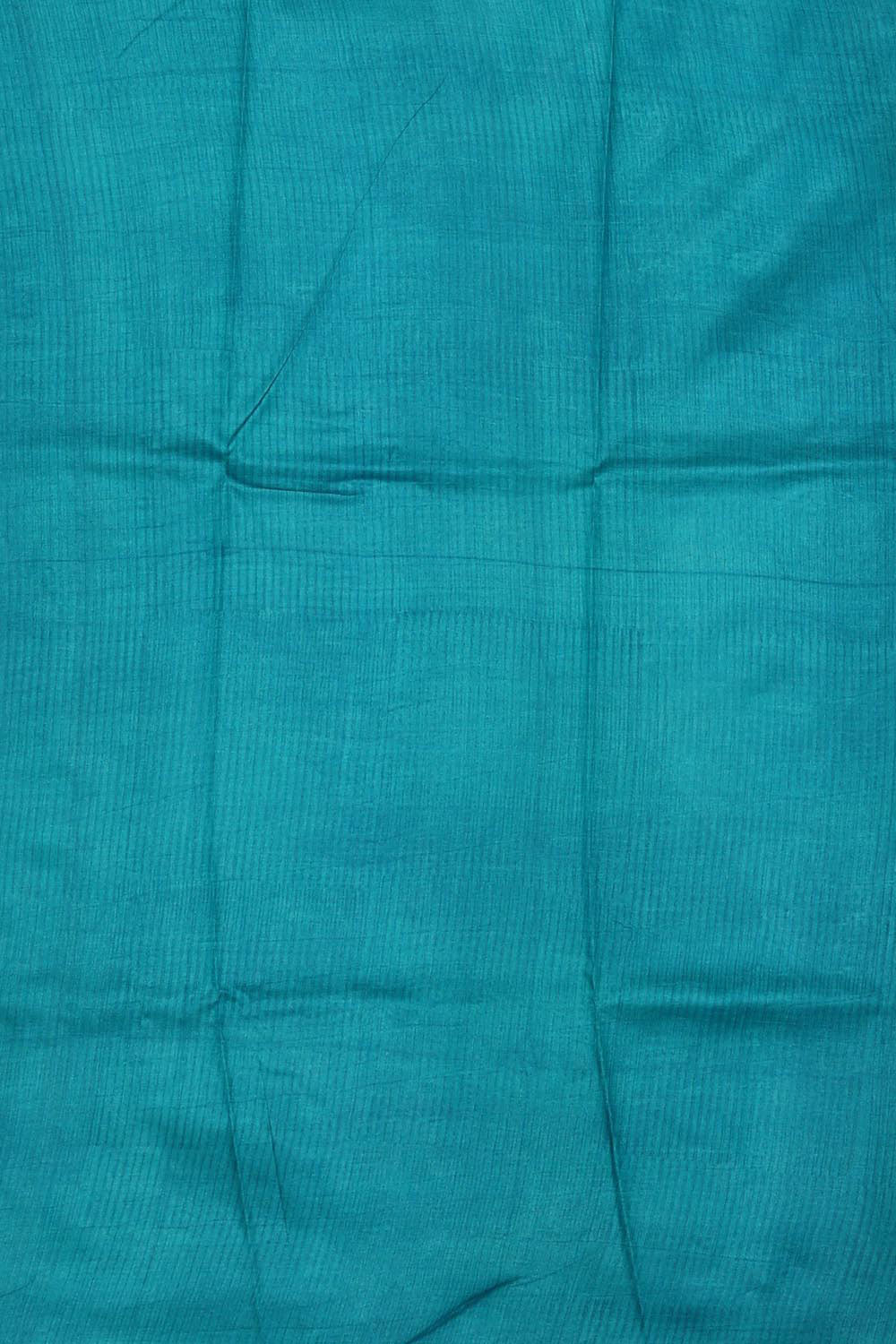 Image of Tussar Silk Blue Saree