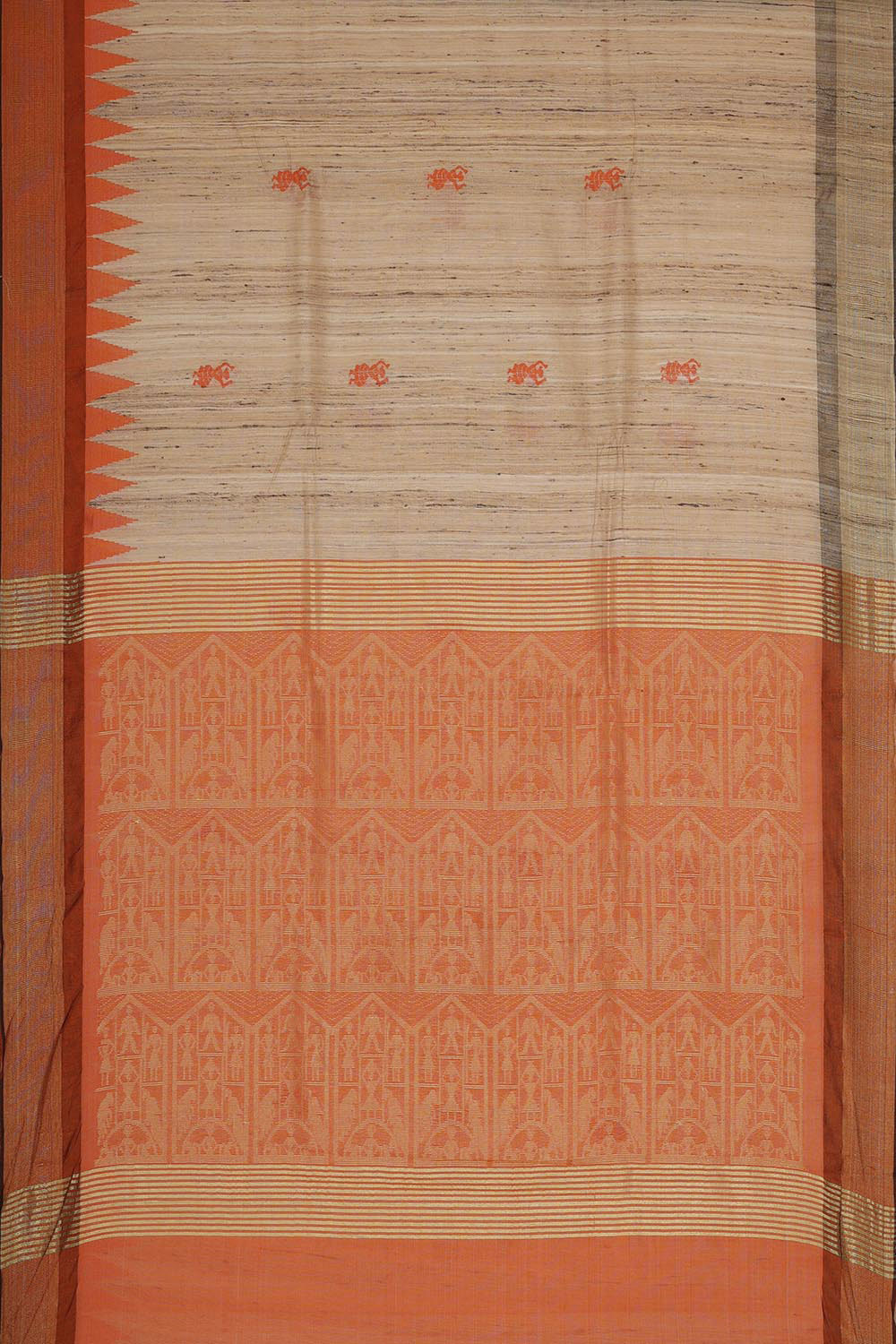 Dupion Silk Beige Saree