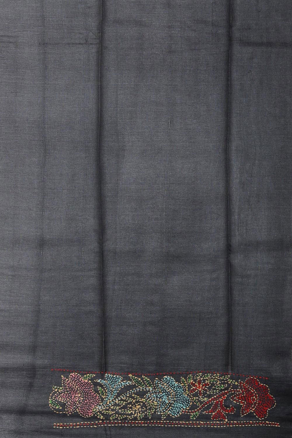 Collection of Tussar Silk Grey Saree in a gallery layout