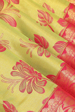 Image of Kanchipattu Spring Green Saree