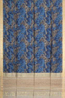 Collection of Moonga Tussar-Silk Printed Saree in a gallery layout