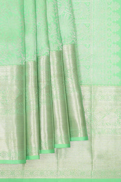 Image of Kanchipattu Mint Green Saree