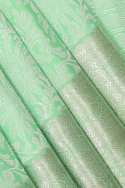 Image of Kanchipattu Mint Green Saree