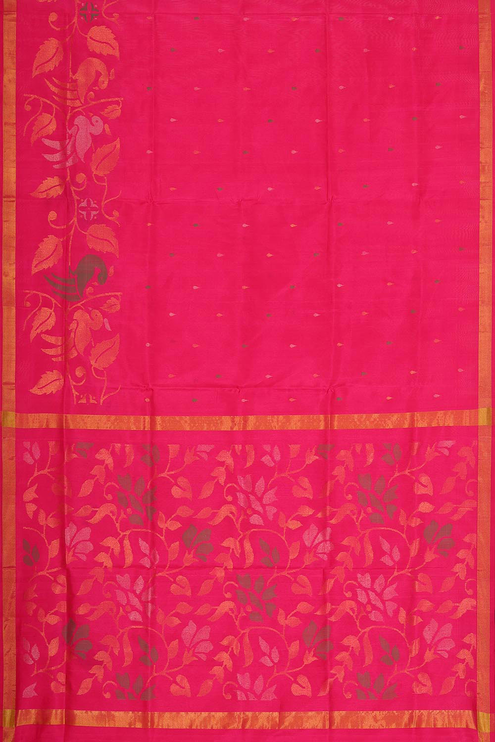 Collection of Uppada Silk Pink Saree in a gallery layout