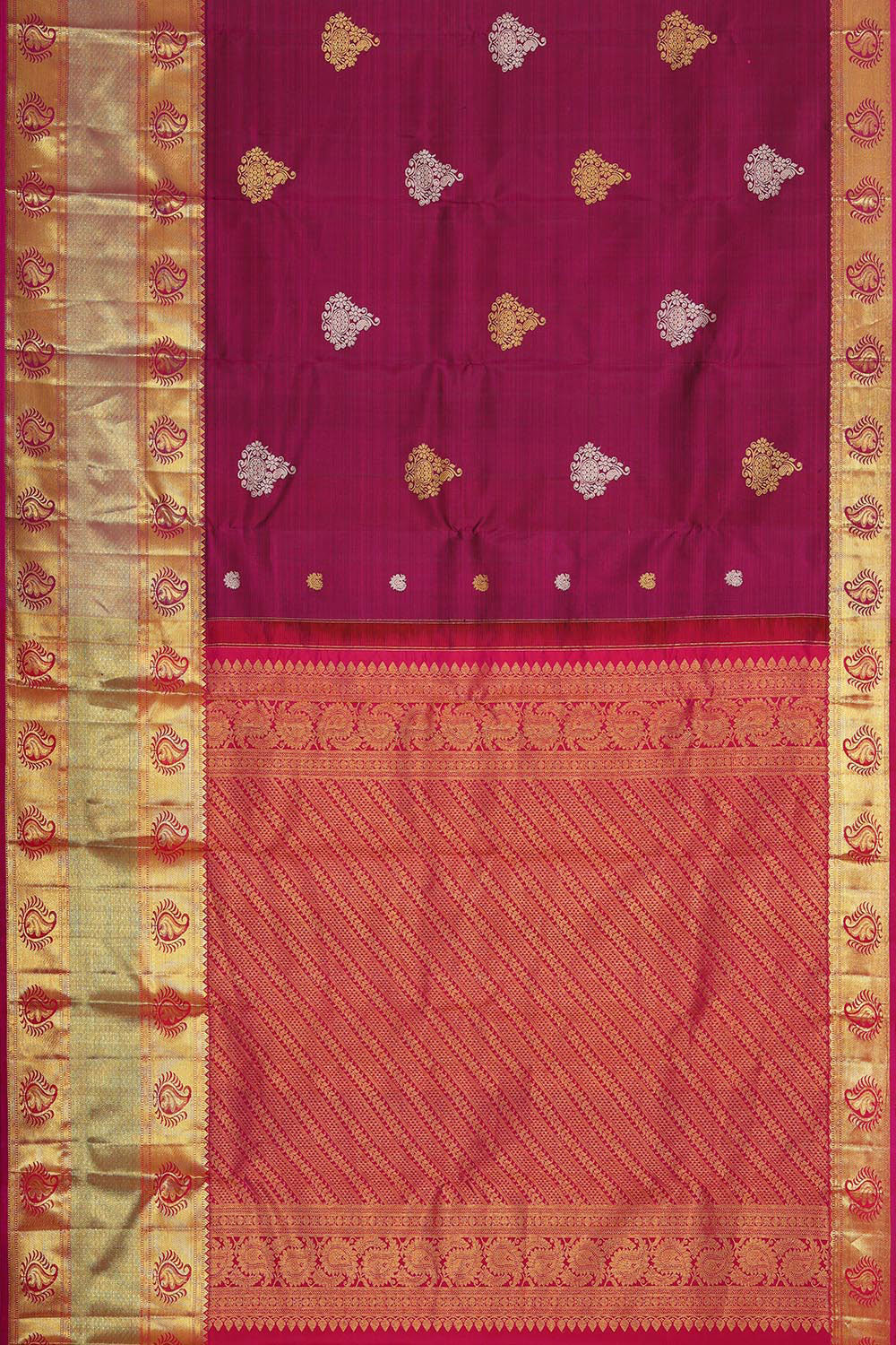 Collection of Very Pretty Plum Pink Saree in a gallery layout