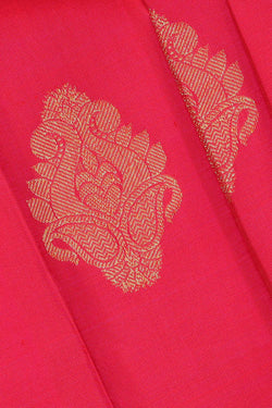 Image of Kanchipattu Rani Pink Brocade Saree