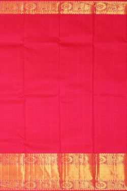 Image of Kanchipattu Rani Pink Brocade Saree