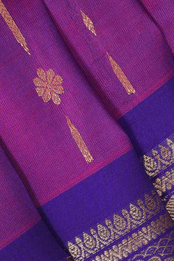 Image of Kanchipattu Magenta Purple Brocade Saree