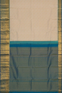 Image of Kanchipattu Cream Colour Brocade Saree