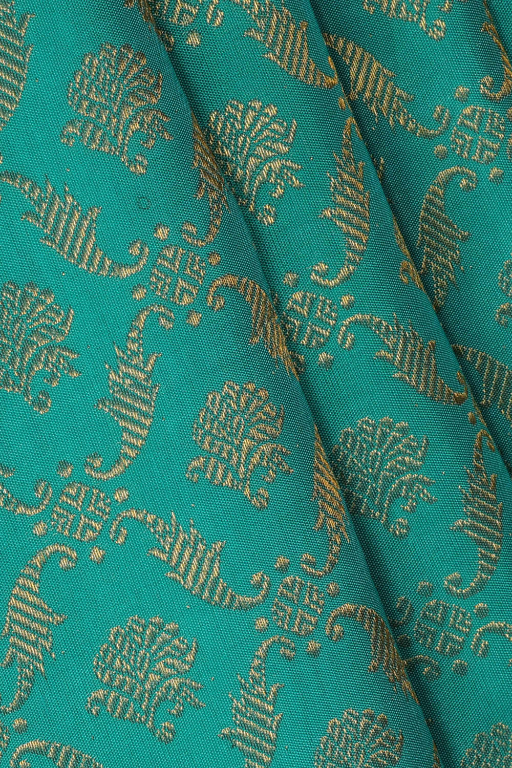 Image of Kanchipattu Blue Brocade Saree