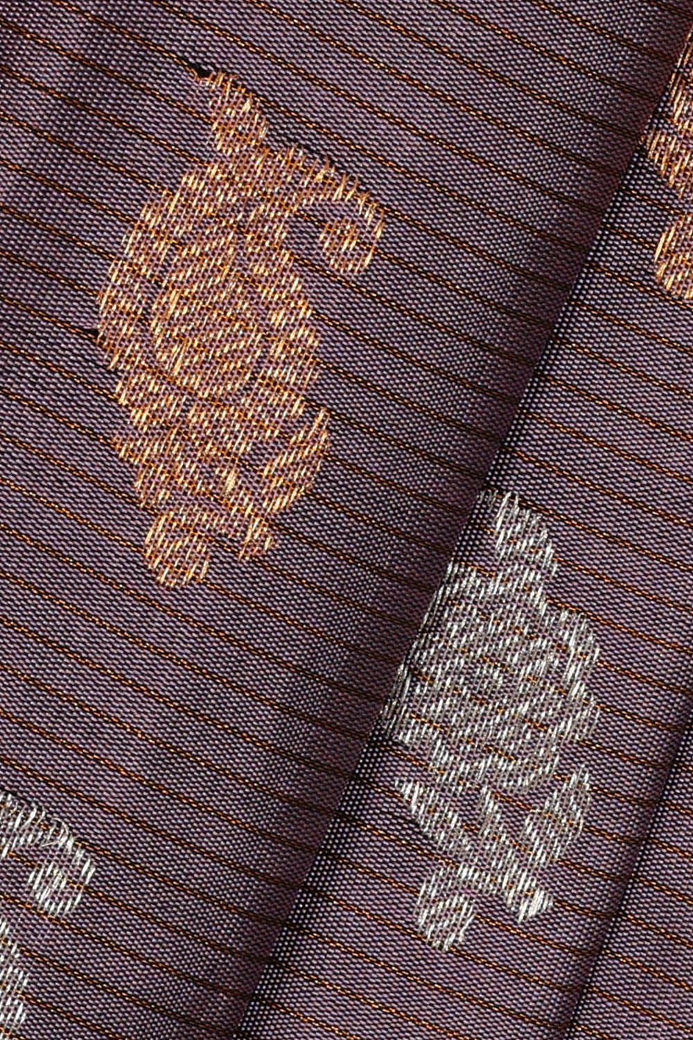 Image of Purple Gadwal Silk Saree