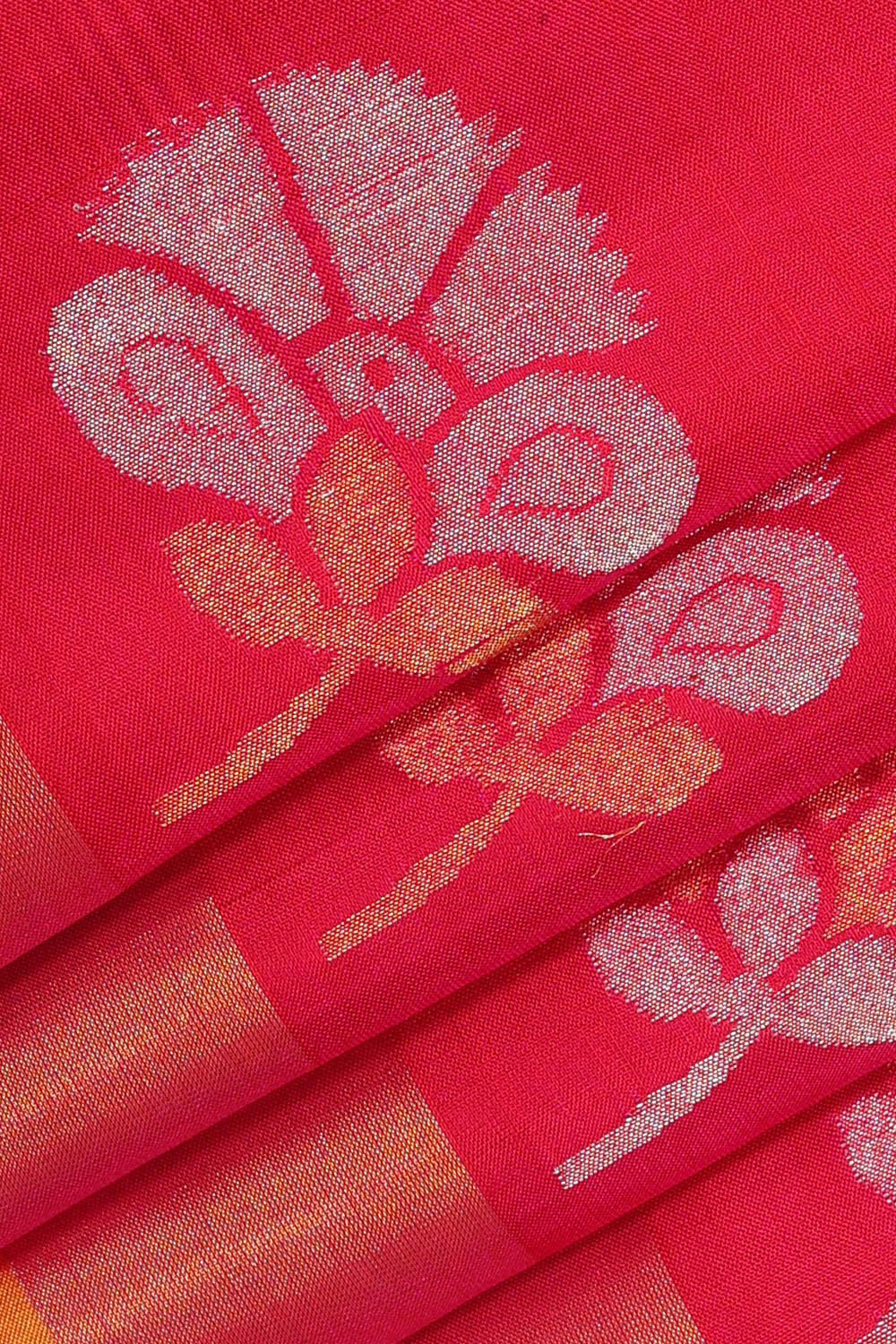 Collection of Uppada Silk Rani Pink Saree in a gallery layout