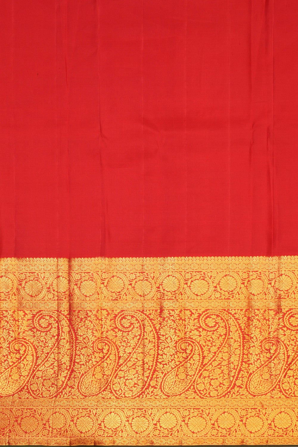 Kanchipattu Brocade Ruby Red Saree