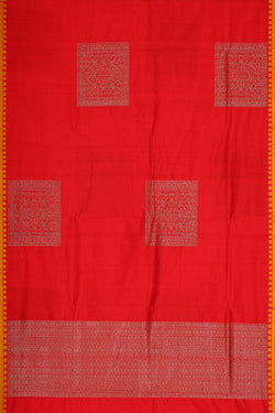 Image of Banarasi Dupion Red Saree