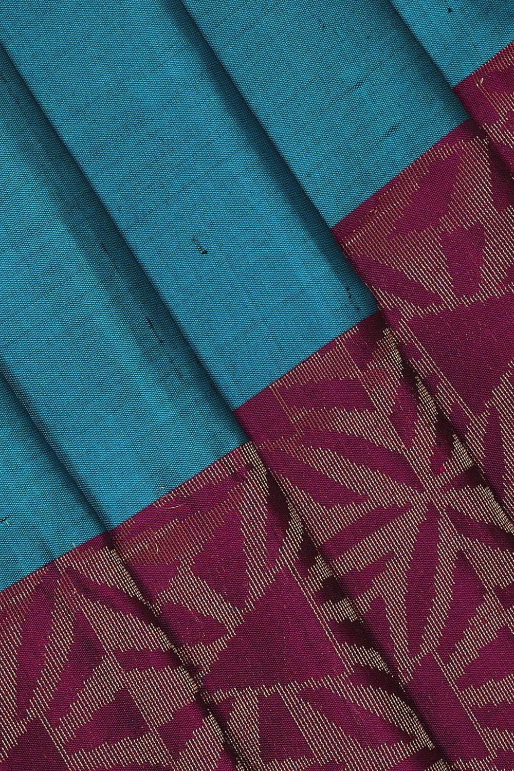Image of Simple Yet Elegant Blue Saree