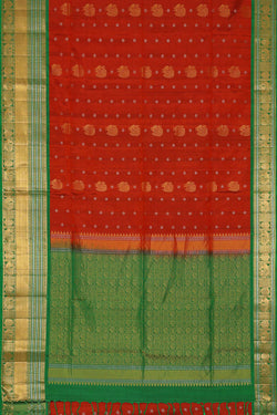 Collection of Simple Yet Elegant Brick Red Saree in a gallery layout