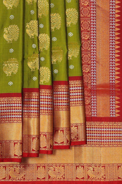 Collection of Simple Yet Elegant Green Saree in a gallery layout