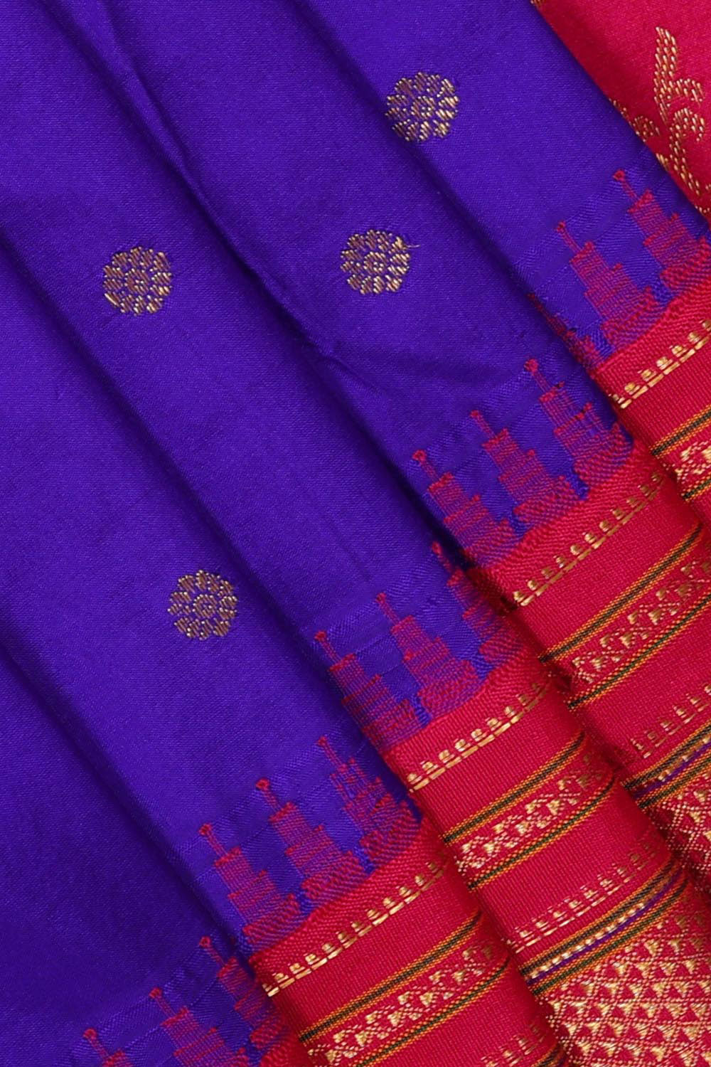 Narayanpet Silk Violet Saree