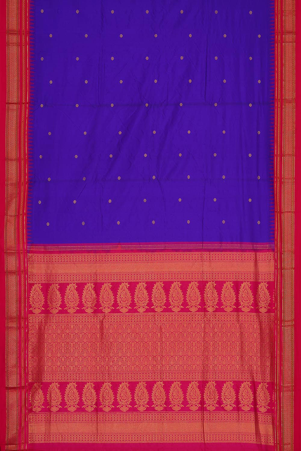 Narayanpet Silk Violet Saree