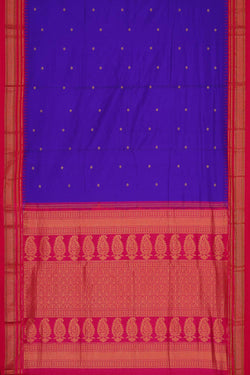 Image of Narayanpet Silk Violet Saree