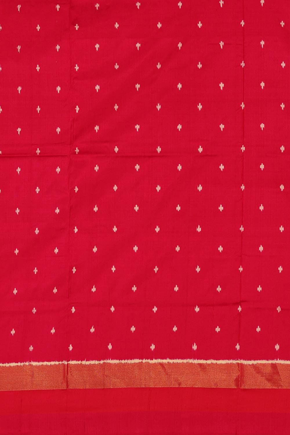 Image of Pochampally Silk Ikat Green Saree