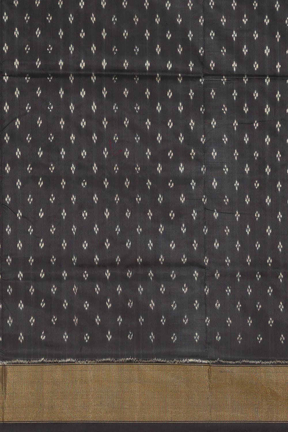 Image of Pochampally Silk Ikat Caramel Maroon Saree