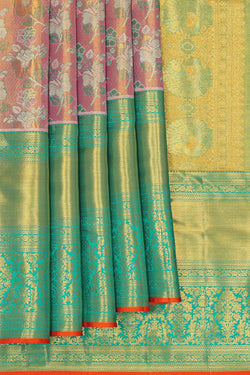 Image of Kanchipattu Brocade Pink Saree