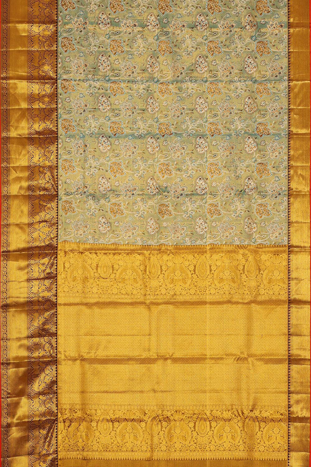 Kanchipattu Brocade Sky Blue Saree