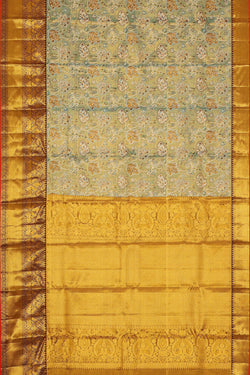 Image of Kanchipattu Brocade Sky Blue Saree