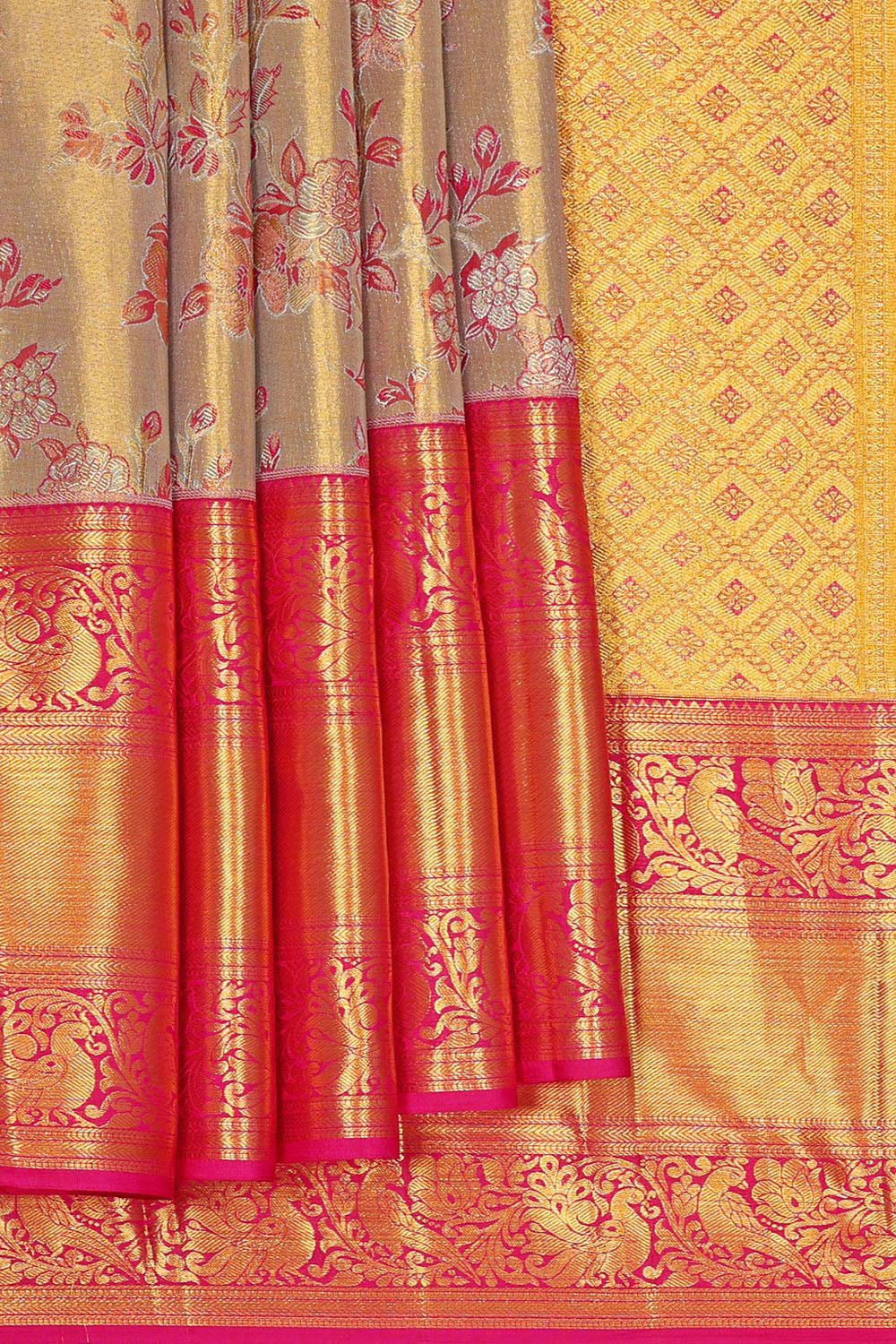 Image of Kanchipattu Gold Brocade Saree