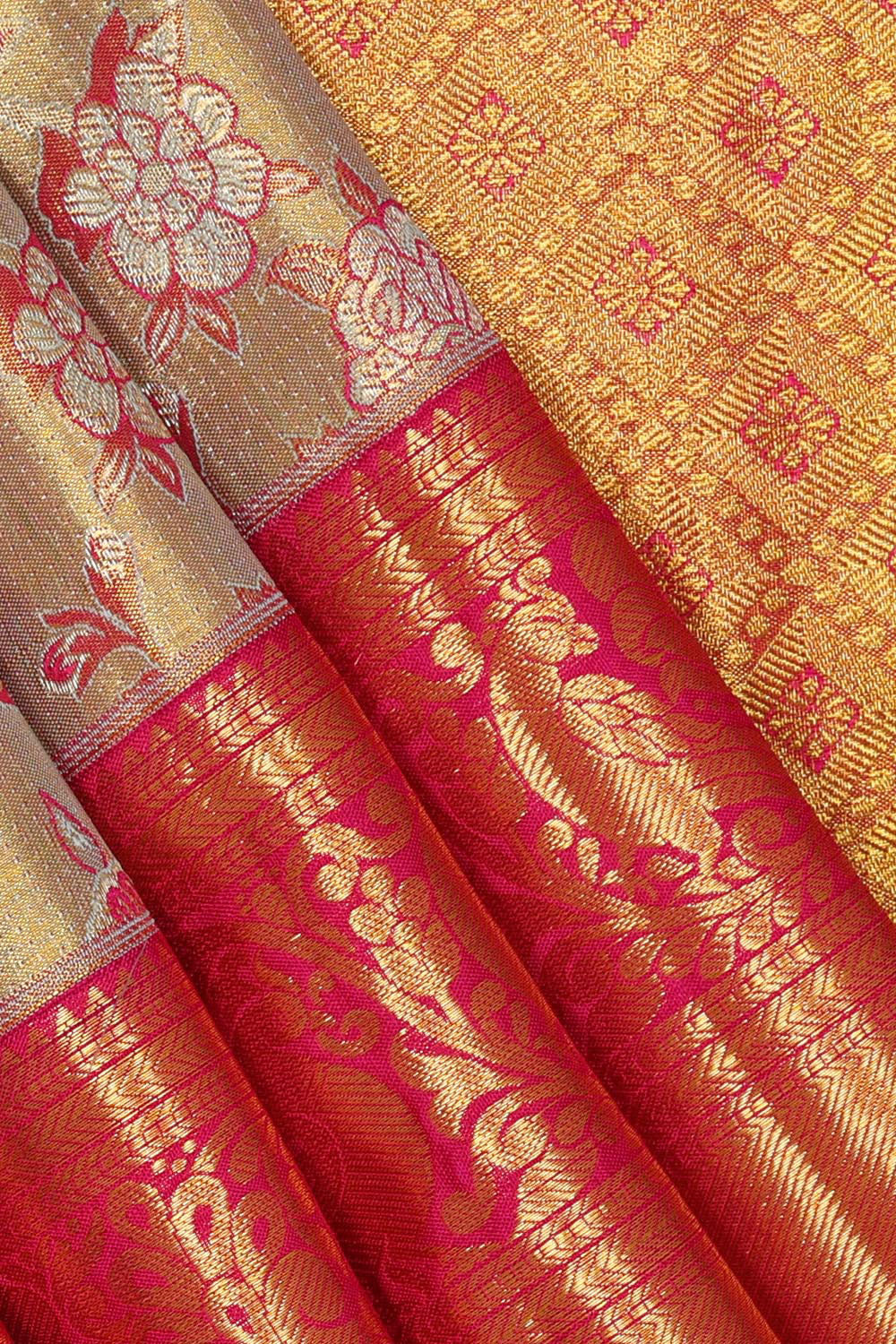Image of Kanchipattu Gold Brocade Saree