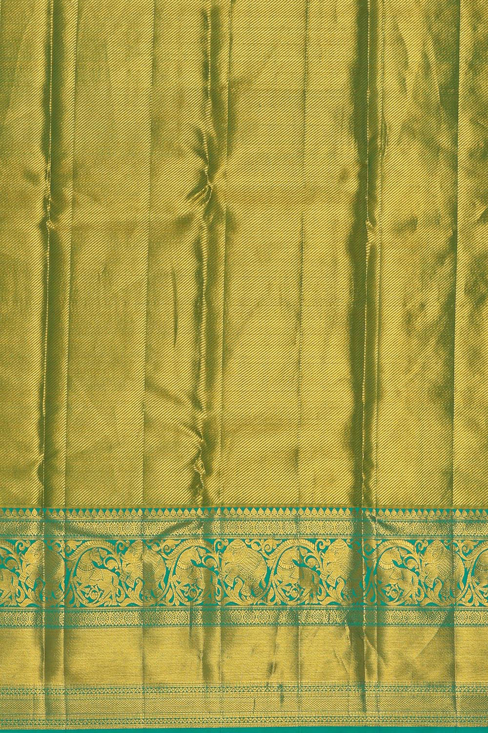 Kanchipattu Brocade Peach Pink Saree