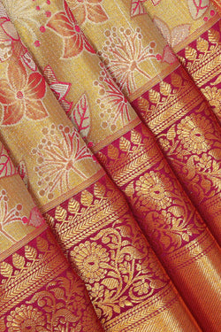 Image of Kanchipattu Brocade Light-Green Saree