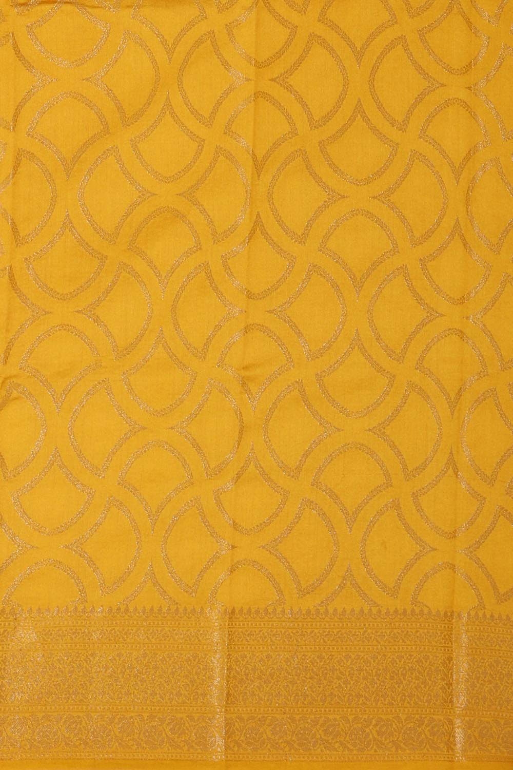 Crepe Silk Yellow Saree