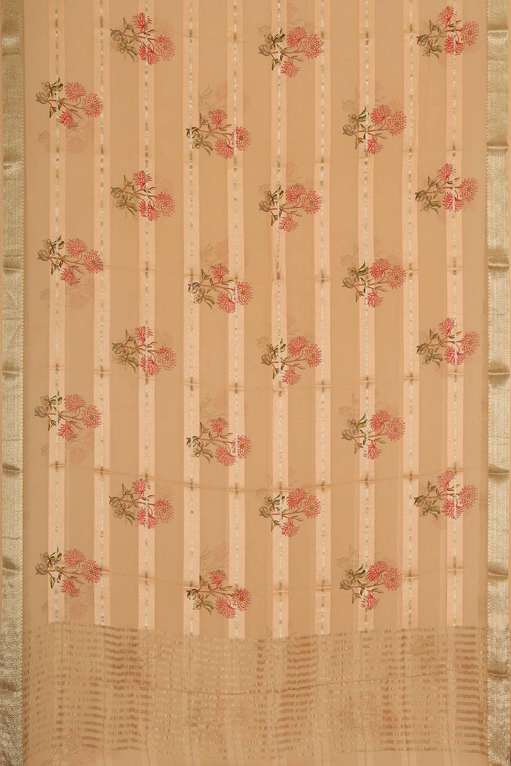 Image of Crepe Classy Beige Saree