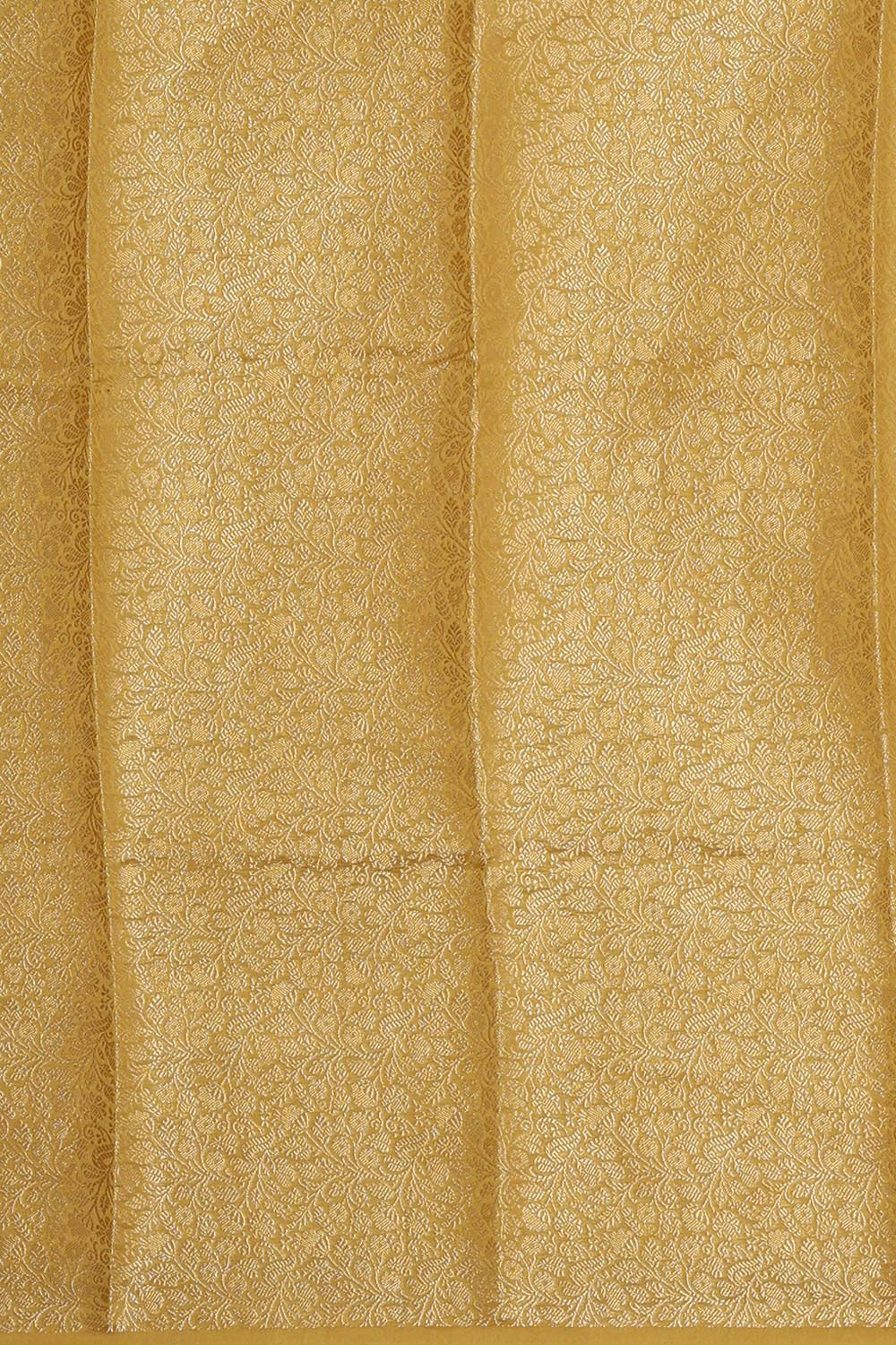 Image of Crepe Silk Yellow Saree