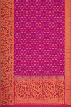 Image of Banarasi Silk Magenta Pink Saree