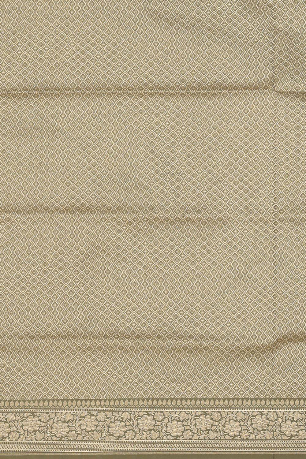 Image of Banarasi Silk Moss Green Saree