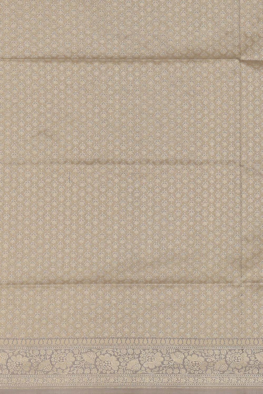 Image of Banarasi Silk Grey Saree