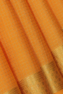 Image of Mysore Binny Crepe Silk Mustard Saree