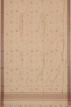 Collection of Linen Cream Colour Saree in a gallery layout