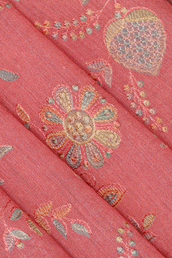 Image of Linen Peach Colour Saree