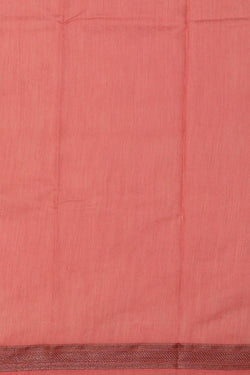 Image of Linen Peach Colour Saree