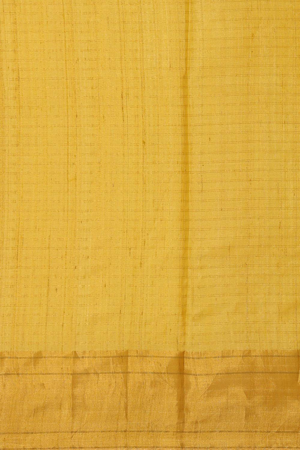 Tussar Silk Golden Yellow Saree